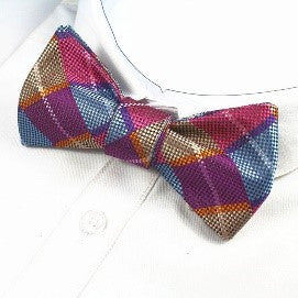 80s Tile Pattern Bow Tie