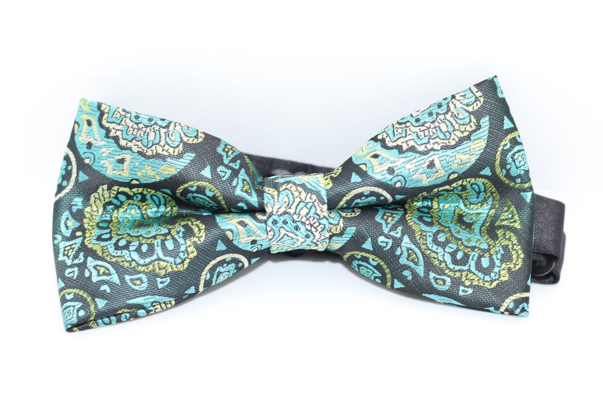 Green and Paisley Bowtie