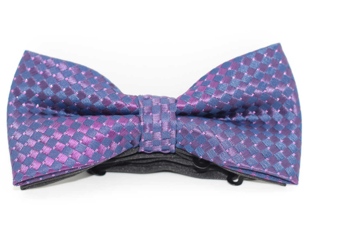 Purple Diamond Bow Tie