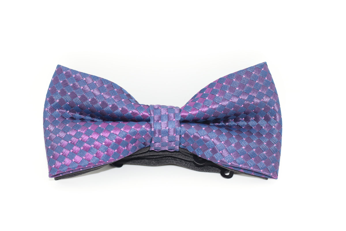 Purple Diamond Bow Tie